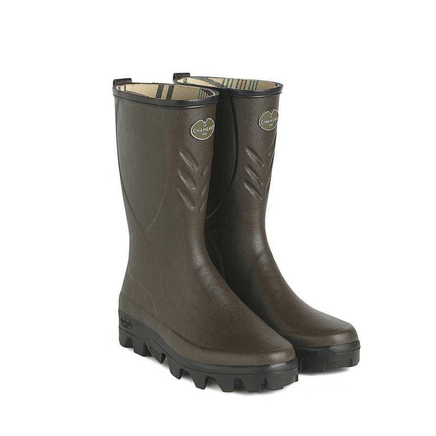 Bottes En Caoutchouc Courtes | Le Chameau Botte Basse Doublee En Jersey Ceres Pour Hommes