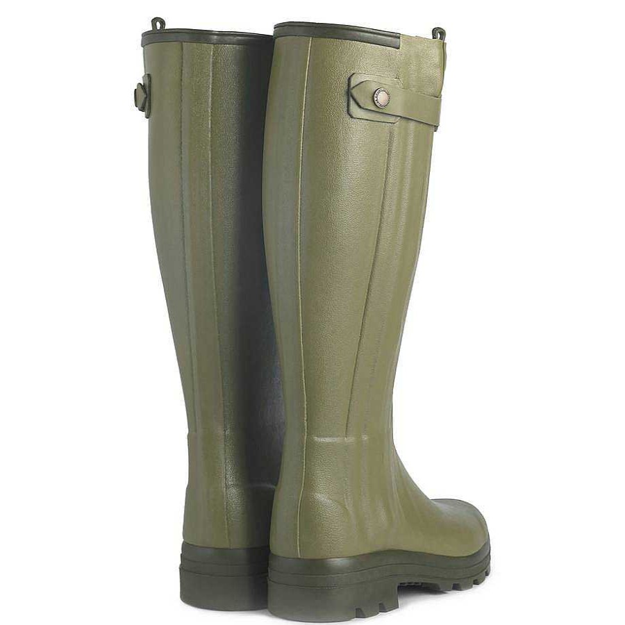 Bottes Hautes En Caoutchouc | Le Chameau Botte Chasseur Doublee De Cuir Pour Femme