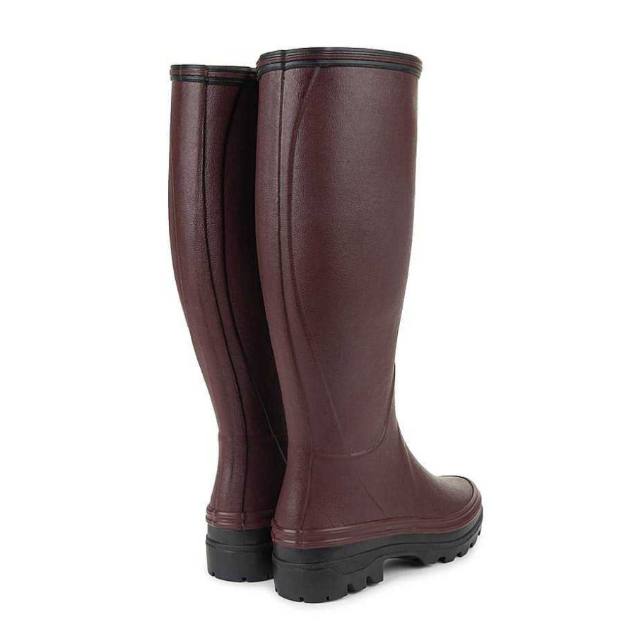 Bottes Hautes En Caoutchouc | Le Chameau Botte Giverny Doublee En Jersey Pour Femme