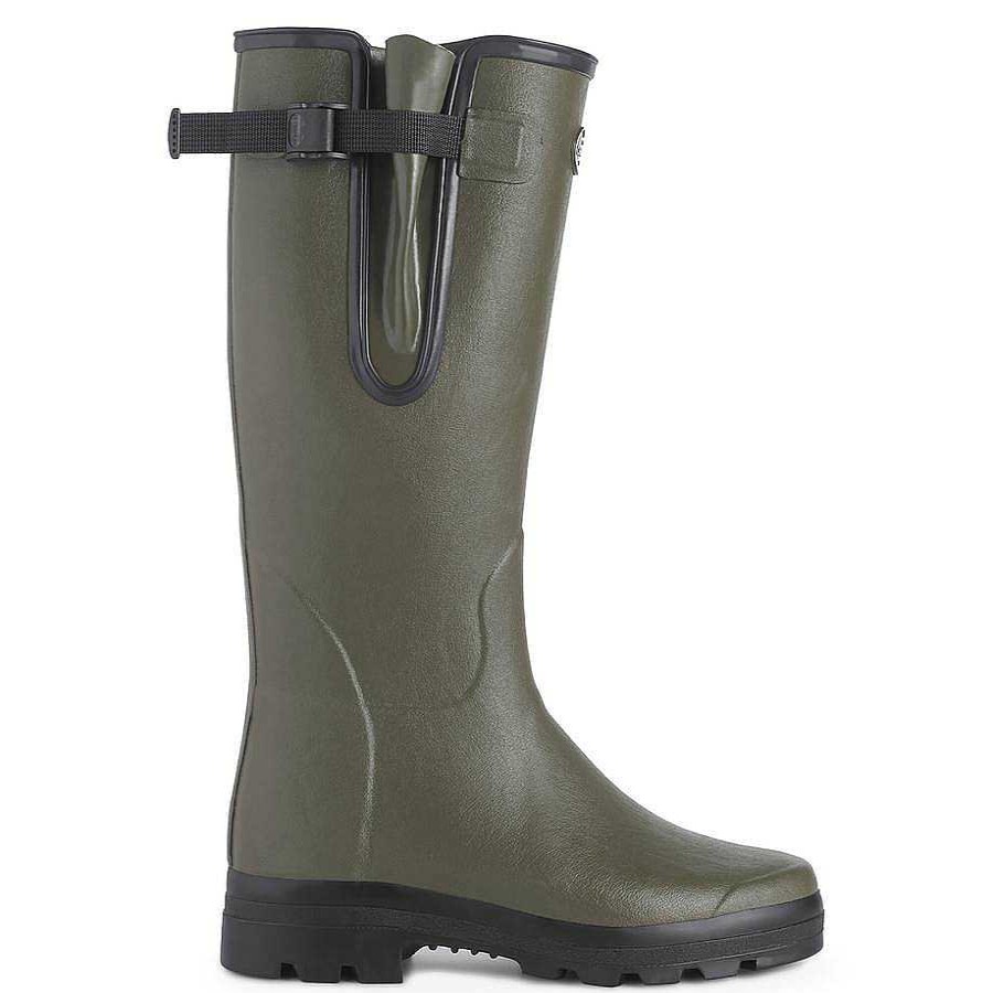 Bottes Hautes En Caoutchouc | Le Chameau Botte Vierzon Doublee En Jersey Pour Hommes