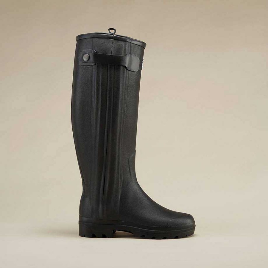 Bottes Hautes En Caoutchouc | Le Chameau Botte Chasseur Doublee De Cuir Pour Femme