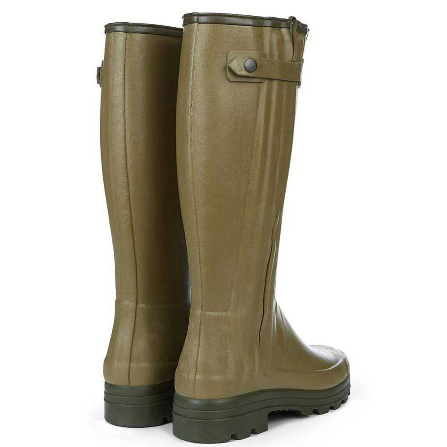 Bottes Hautes En Caoutchouc | Le Chameau Botte Chasseur Doublee En Neoprene Pour Hommes